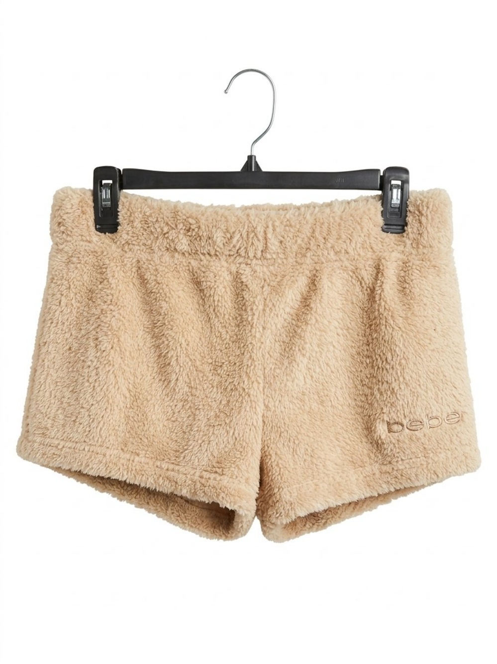 BEBE / Plush Teddy Shorts / Tan/ M / waist 28” / cozy